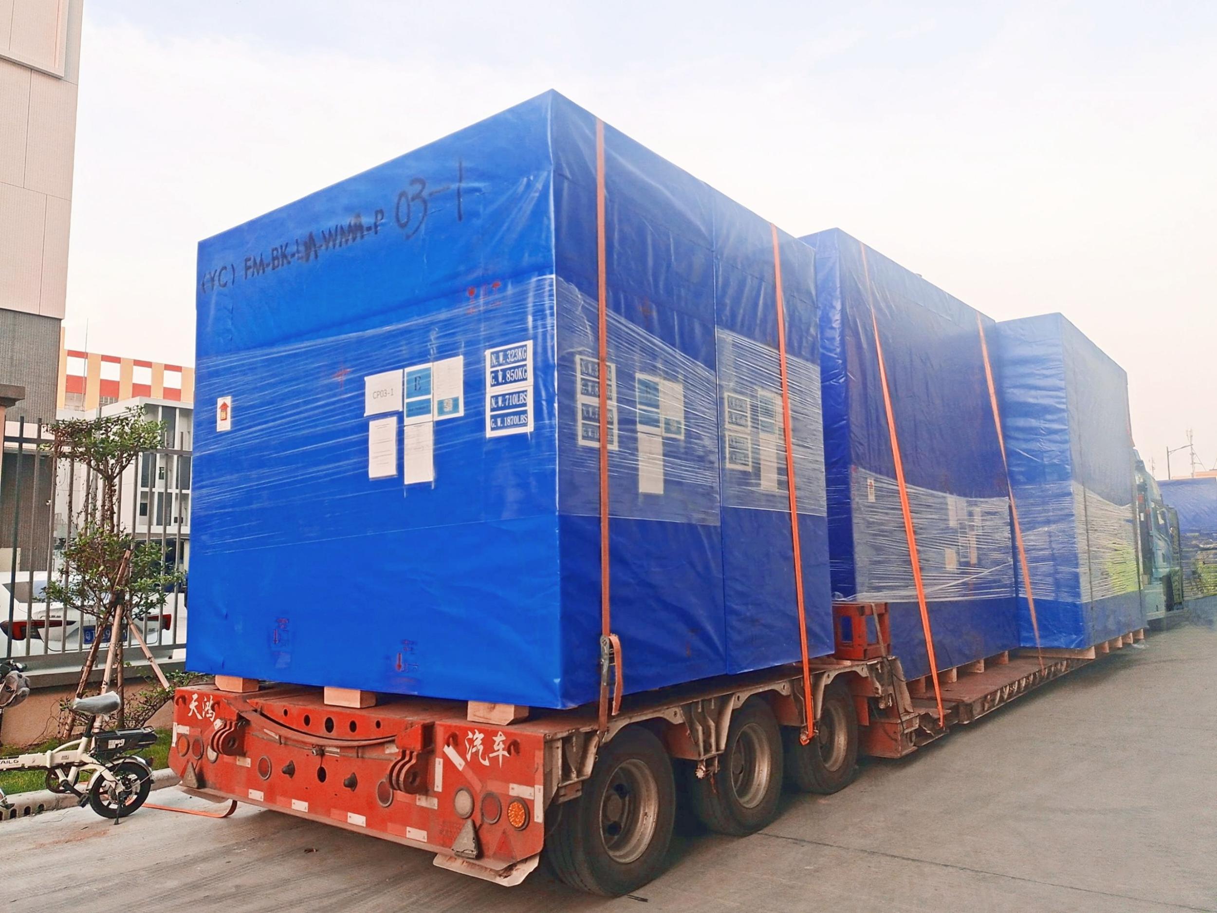 再传捷报 ag亚娱集团(asia gaming)智能包膜机批量交付美国